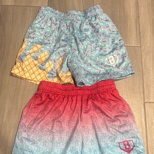 Vibrant Kids Patterned Shorts Set